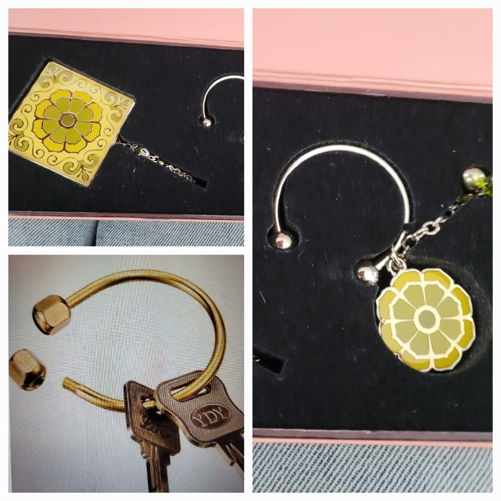 Purse Mirror / Key Ring Set / BOXED - Picture 4 of 8